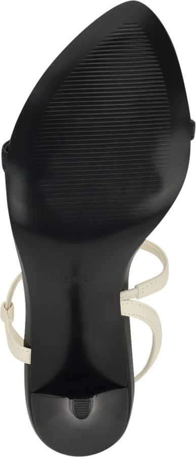 Nine West Women's Carolyn Strappy Stiletto Sandals - Black/Cream - Image 5