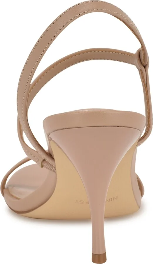 Nine West Women's Carolyn Strappy Stiletto Sandals - Black/Cream - Image 7