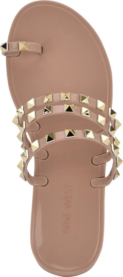 Nine West Women's Cartee Jelly Studded Strappy Sandals - Image 4