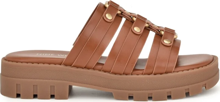 Nine West Women's Cazz Strappy Lug Sole Casual Sandals - Image 2