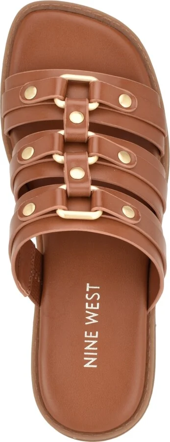 Nine West Women's Cazz Strappy Lug Sole Casual Sandals - Image 4