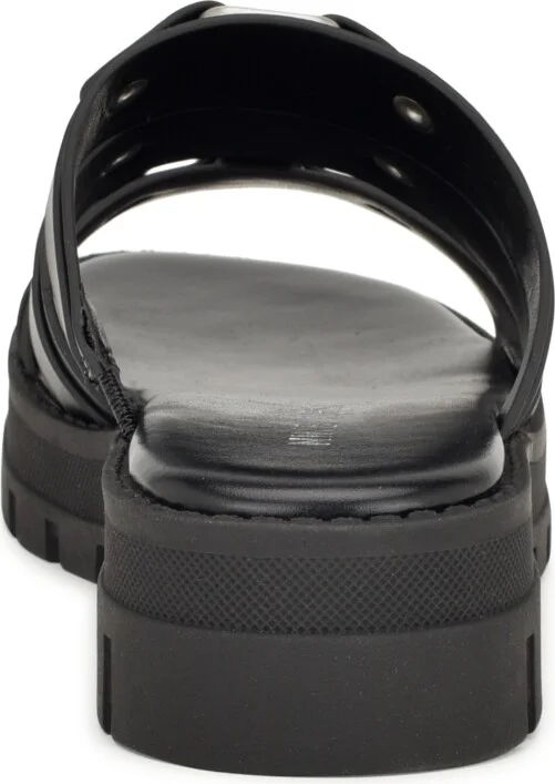 Nine West Women's Cazz Strappy Lug Sole Casual Sandals - Image 7