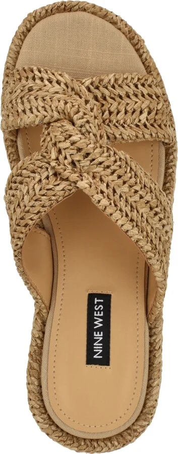 Nine West Women's Cerry Woven Platform Wedge Sandals - Image 9