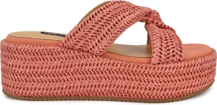 Nine West Women's Cerry Woven Platform Wedge Sandals - Image 11