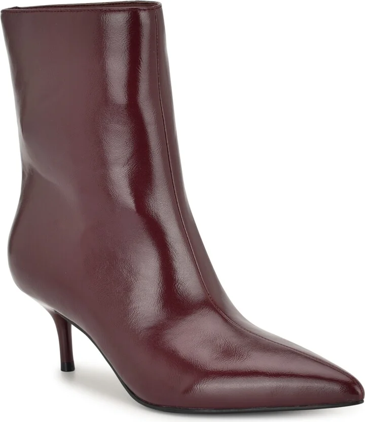 Nine West Women's Charma Kitten Heel High Ankle Booties