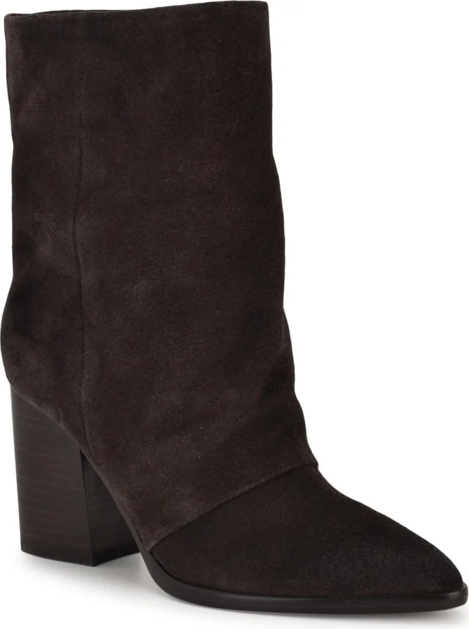 Nine West Women's Chaye Pointy Toe Block Heel Booties
