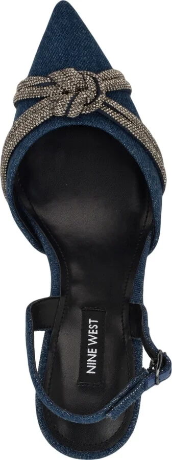Nine West Women's Deby Embellished Slingback Stiletto Pumps - Image 8