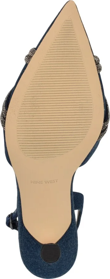 Nine West Women's Deby Embellished Slingback Stiletto Pumps - Image 9