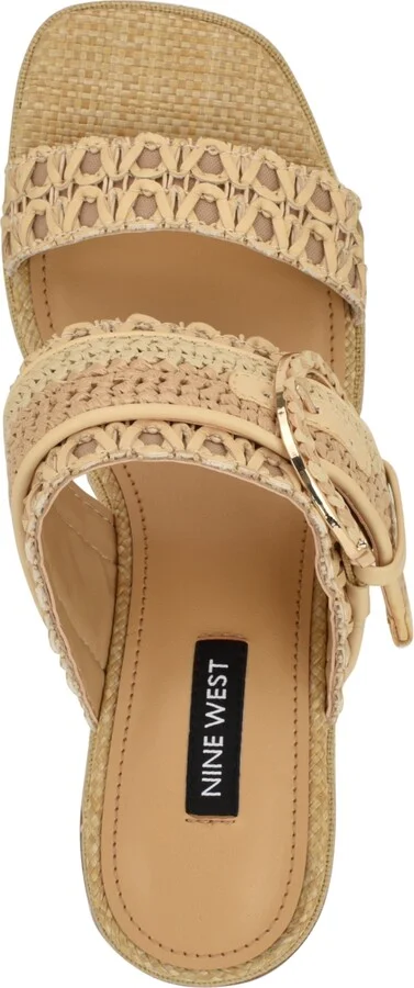 Nine West Women's Ebels Woven Block Heel Sandals - Image 8