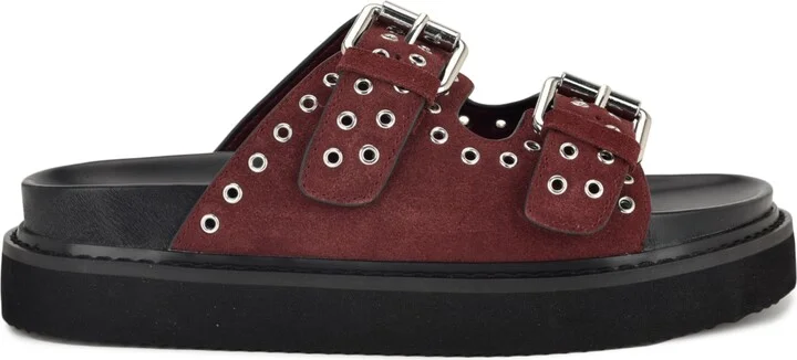 Nine West Women's Eleny Double Band Flatform Sandals - Image 2