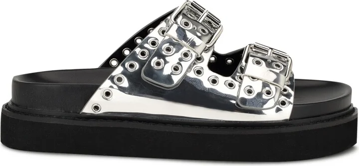 Nine West Women's Eleny Double Band Flatform Sandals - Image 6