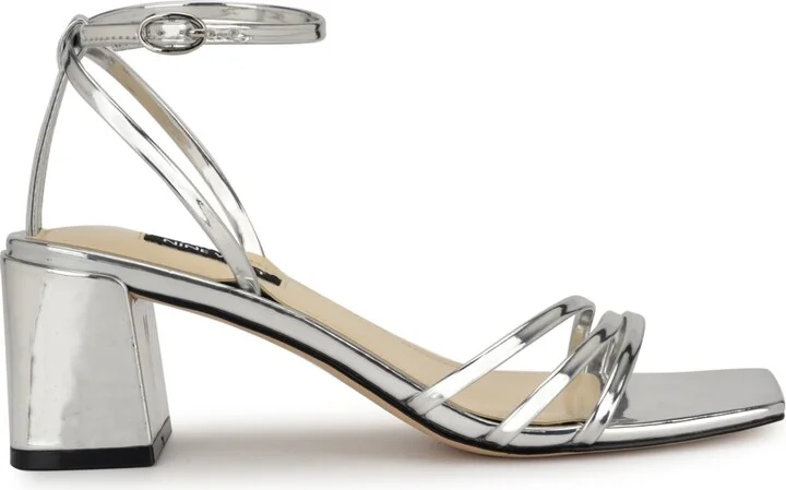 Nine West Women's Embae Block Heel Square Toe Dress Sandals - Image 2