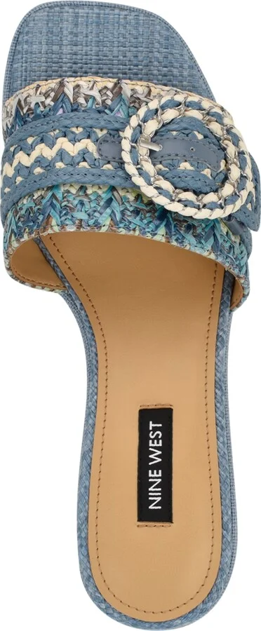 Nine West Women's Ending Woven Block Heel Sandals - Image 4