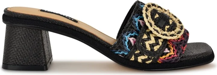 Nine West Women's Ending Woven Block Heel Sandals - Image 10