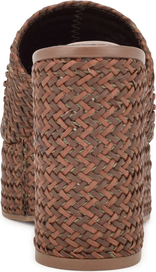 Nine West Women's Everie Woven High Platform Wedge Sandals - Image 3