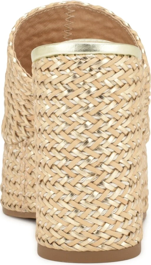 Nine West Women's Everie Woven High Platform Wedge Sandals - Image 7