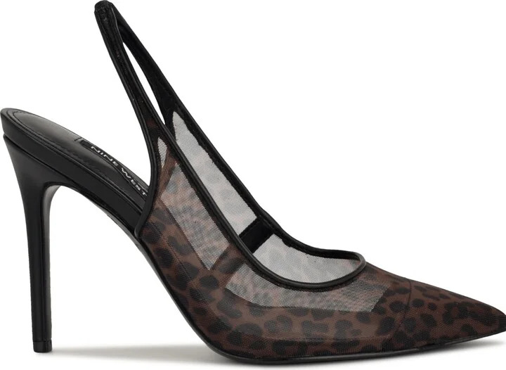 Nine West Women's Feather Slingback Stiletto Pumps - Image 2