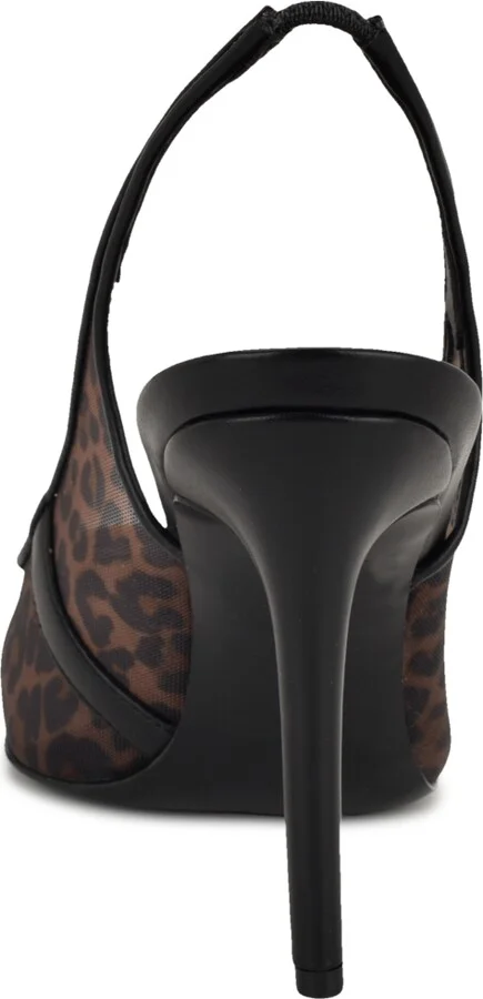 Nine West Women's Feather Slingback Stiletto Pumps - Image 3