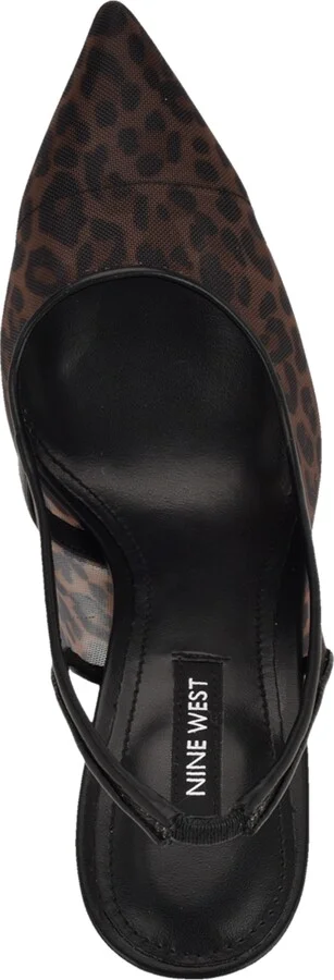 Nine West Women's Feather Slingback Stiletto Pumps - Image 4