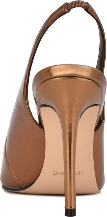 Nine West Women's Feather Slingback Stiletto Pumps - Image 7