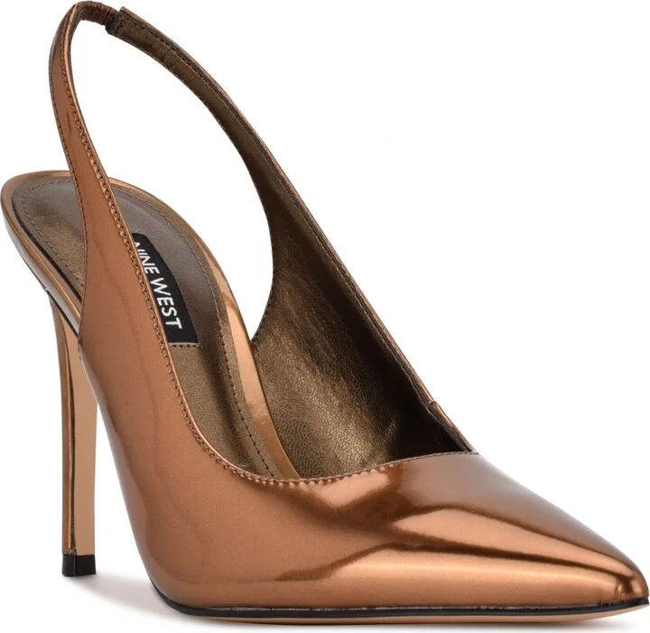 Nine West Women's Feather Slingback Stiletto Pumps - Image 10