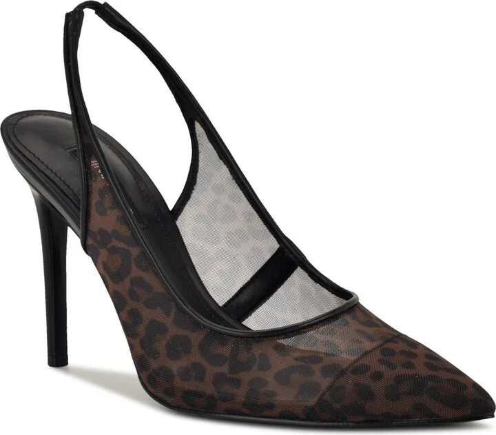 Nine West Women's Feather Slingback Stiletto Pumps