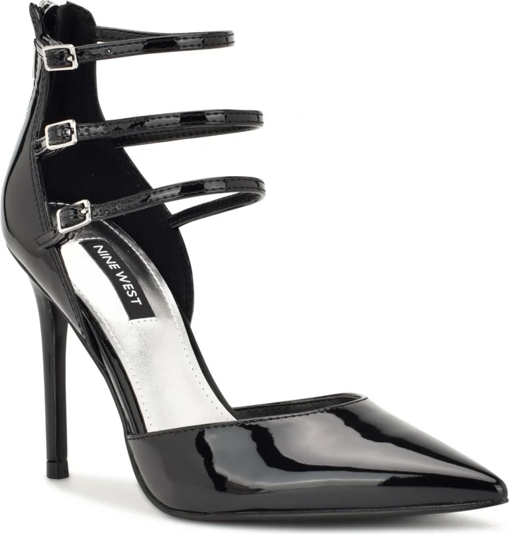 Nine West Women's Frann Pointy Toe D'Orsay Strappy Pumps