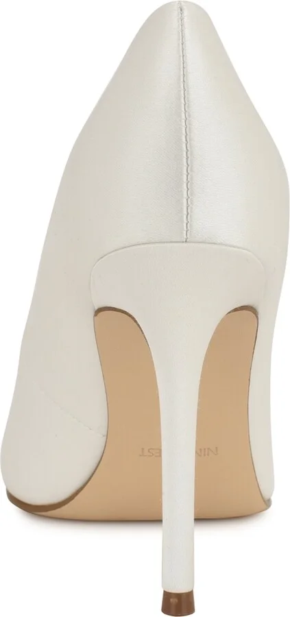 Nine West Women's Fresh Bridal Satin Stiletto Pumps - Image 3