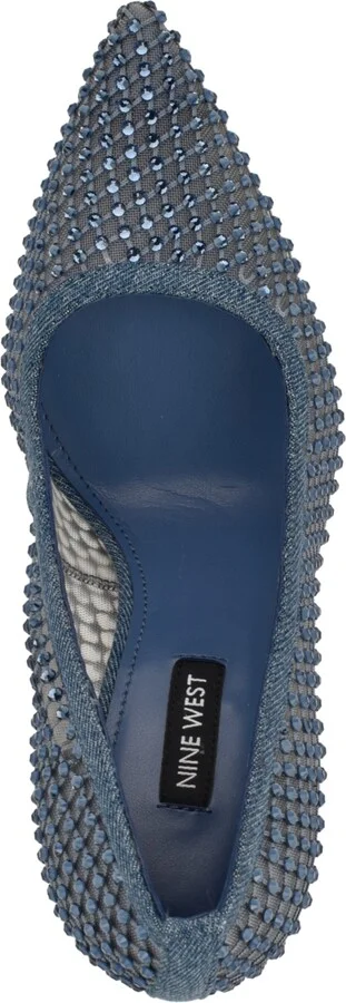 Nine West Women's Fresh Rhinestone Mesh Stiletto Pumps - Image 8