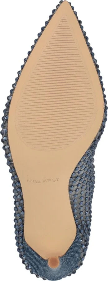 Nine West Women's Fresh Rhinestone Mesh Stiletto Pumps - Image 9