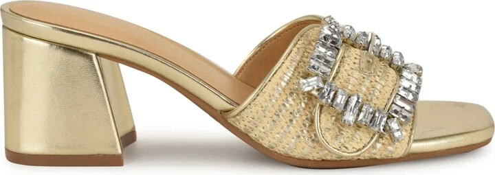 Nine West Women's Geanila Block Heel Dress Sandals - Image 6