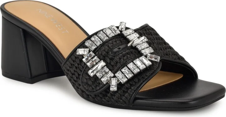 Nine West Women's Geanila Block Heel Dress Sandals