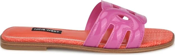 Nine West Women's Geena Cutout Flat Slip-On Sandals - Image 2