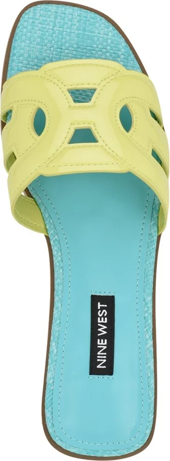 Nine West Women's Geena Cutout Flat Slip-On Sandals - Image 8