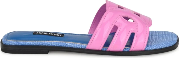 Nine West Women's Geena Cutout Flat Slip-On Sandals - Image 10