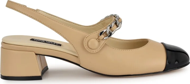 Nine West Women's Geko Block Heel Dress Slingback Pumps - Image 2