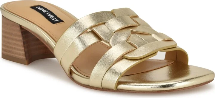 Nine West Women's Gennie Block Heel Dress Sandals