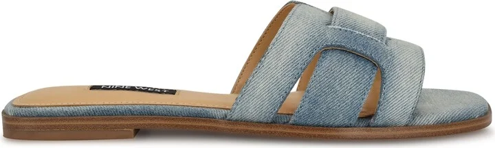 Nine West Women's Germani Woven Flat Slip-On Sandals - Image 2