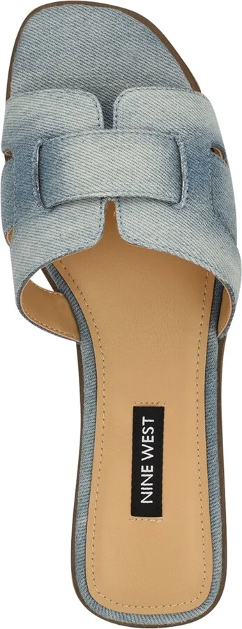Nine West Women's Germani Woven Flat Slip-On Sandals - Image 4