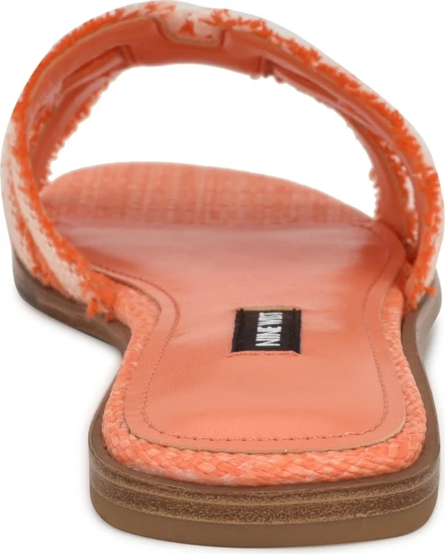 Nine West Women's Germanny Frayed Flat Slide Sandals - Image 7