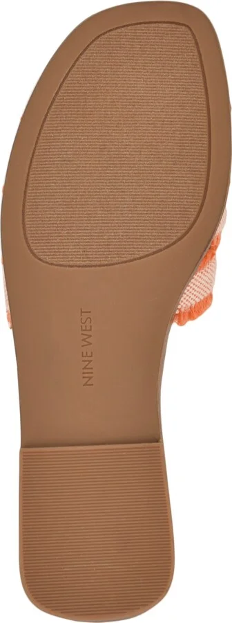 Nine West Women's Germanny Frayed Flat Slide Sandals - Image 9