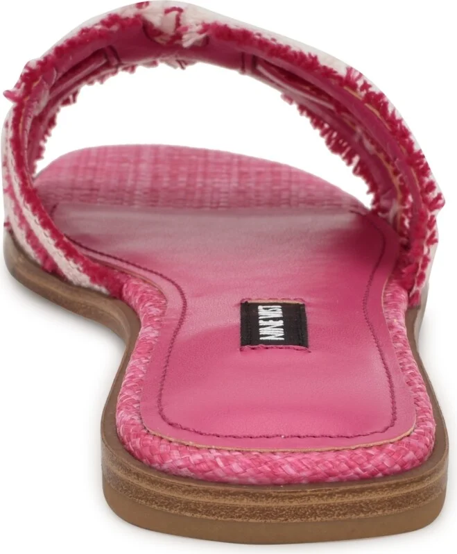 Nine West Women's Germanny Frayed Flat Slide Sandals - Image 11