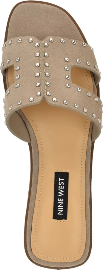Nine West Women's Giny Cutout Flat Slide Sandals - Image 4