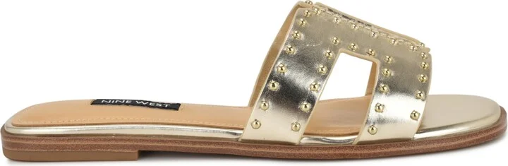Nine West Women's Giny Cutout Flat Slide Sandals - Image 6