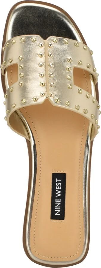 Nine West Women's Giny Cutout Flat Slide Sandals - Image 8