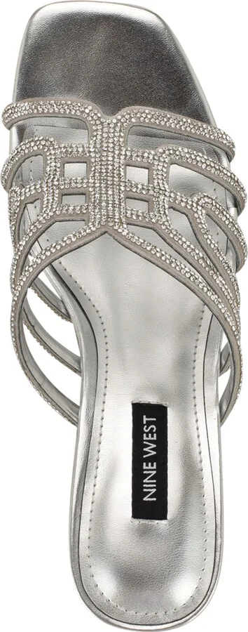 Nine West Women's Grassa Embellished Block Heel Dress Sandals - Image 9