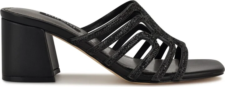 Nine West Women's Grassa Embellished Block Heel Dress Sandals - Image 11