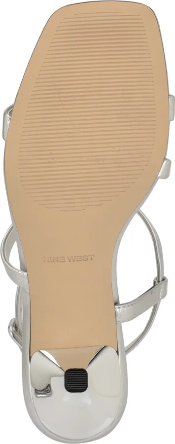 Nine West Women's Hanni Strappy Square Toe Kitten Heel Sandals - Image 5