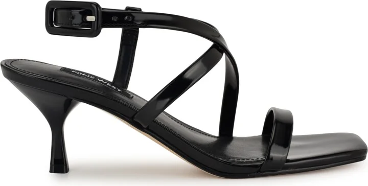 Nine West Women's Hanni Strappy Square Toe Kitten Heel Sandals - Image 10