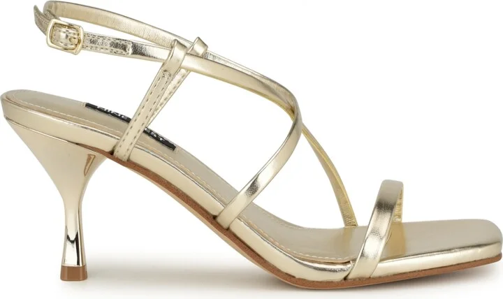 Nine West Women's Haya Strappy Square Toe Dress Sandals - Image 2